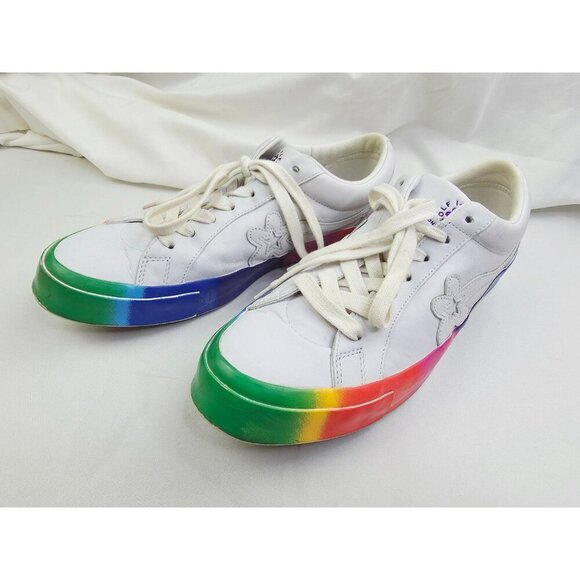 Converse Golf Le Fleur OX Size Mens 13 or Womens 15 Rainbow Pride Low Sneakers - Picture 10 of 15